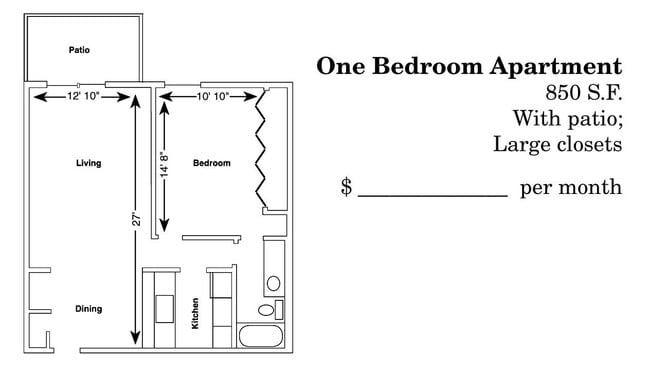 Floorplan - Cedar Glen Apartments (Phase I and II)