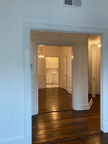 view to dining room and kitchen from hall - 3014 Dent Pl NW