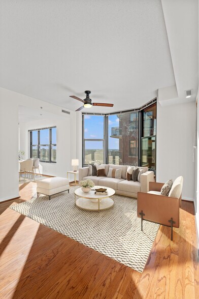 Living Room Staged - 1390 Kenyon St NW