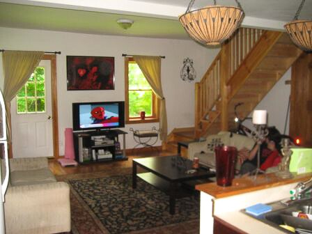 Large open floor plan acomodates lr dining and office area - 301 Shore Road