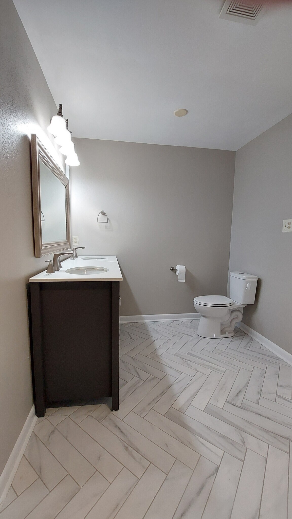 Newly renovated master bathroom - 611 Ambrose Dr