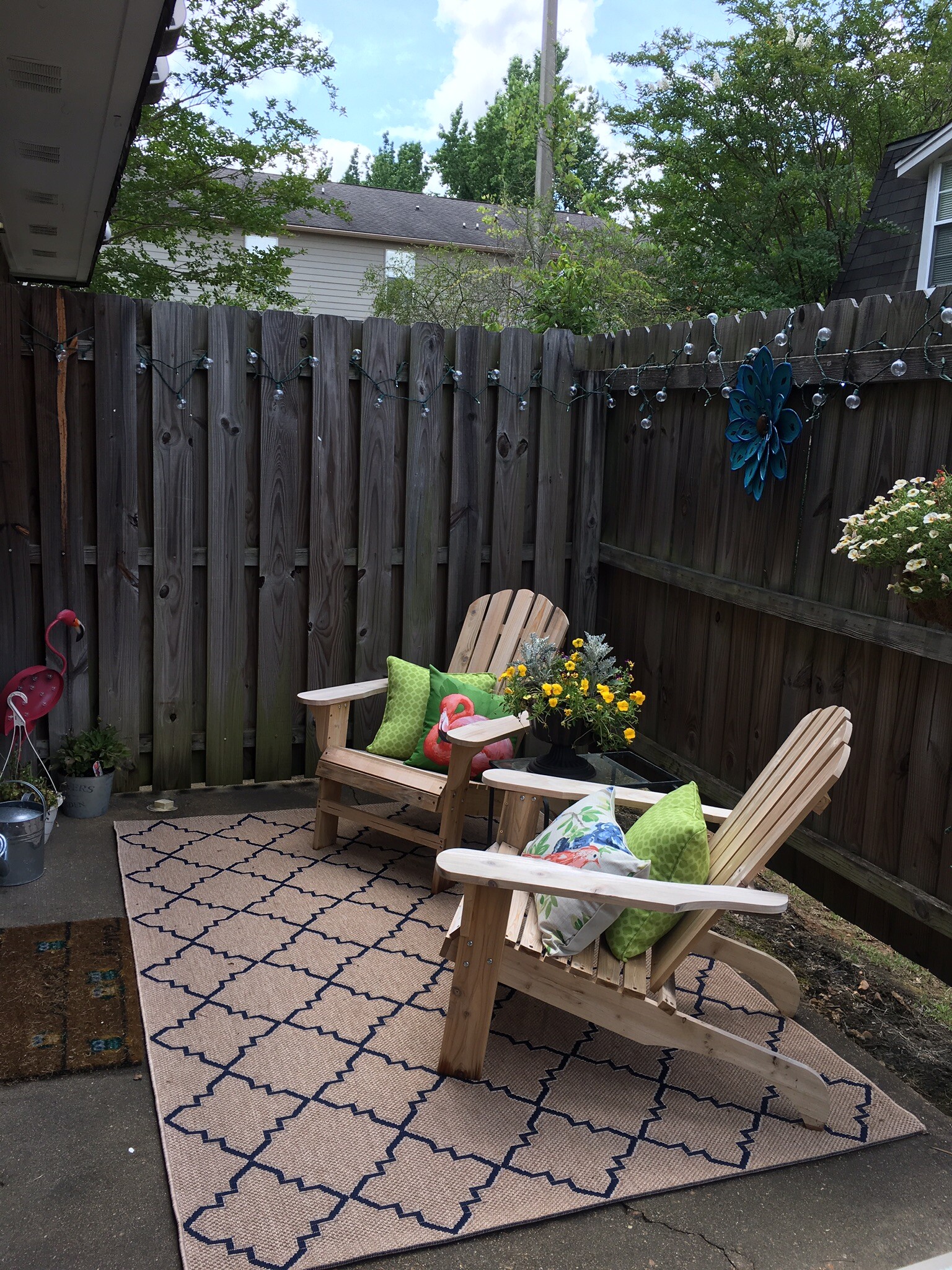 A patio outside the kitchen door. - 117 Michael Dr