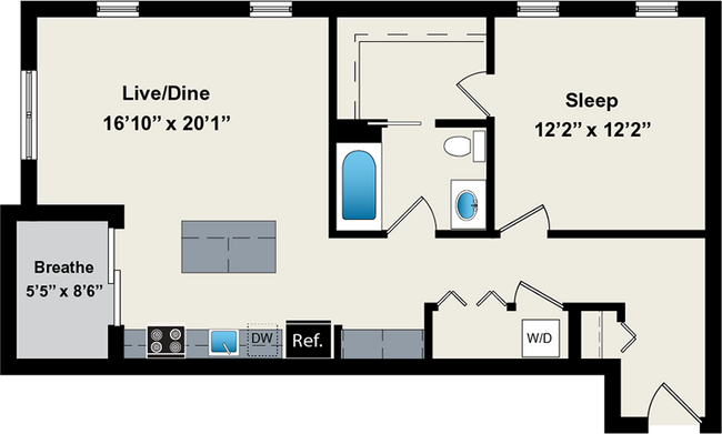 Floorplan - Reside on Jackson