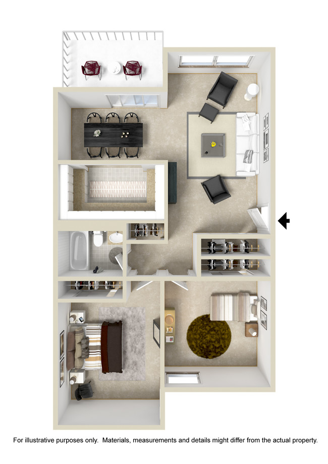 Floorplan - Cedarwood Apartments