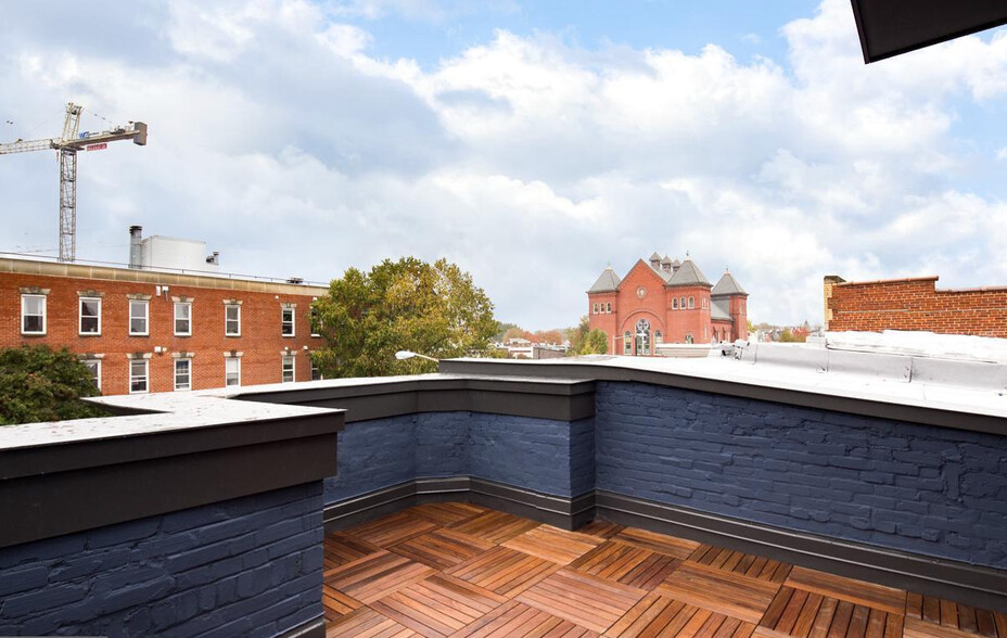 Private Roof Deck - adjacent neighbors do not have roof decks - 725 11th St NE