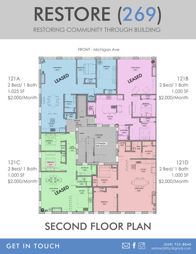 2nd Floor - 121 Michigan Ave W