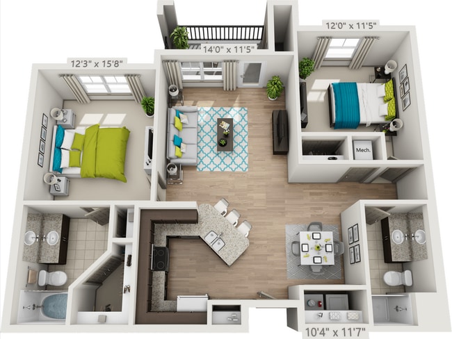 Floorplan - The Oaks at Baywood