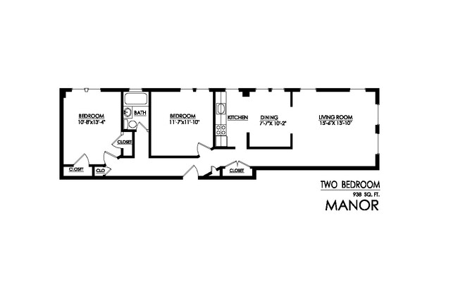 Floorplan - Manor Apartments