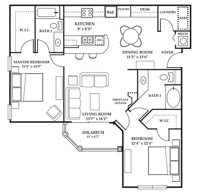 Floorplan - Cypress Pointe
