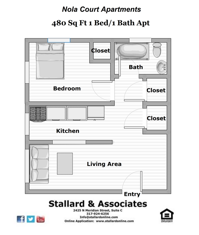 Floorplan - Nola Court Apartments