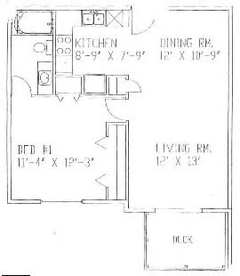 1BR 230.240 - 634 SqFt - Furman Western Hills