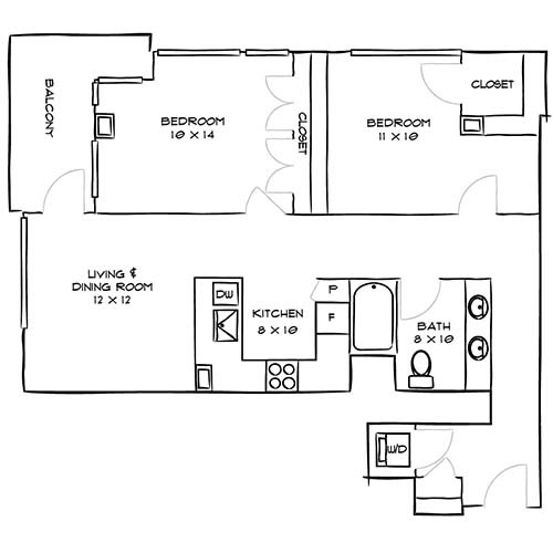 Floorplan - Indigo Apartments