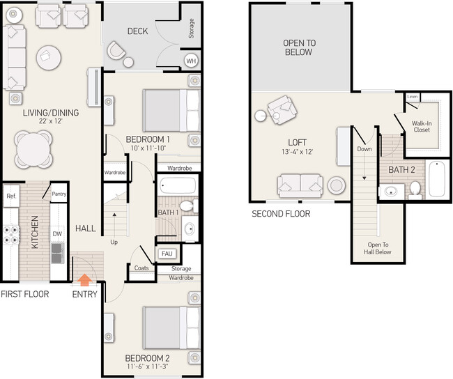 Floorplan - Windwood Knoll Apartment Homes