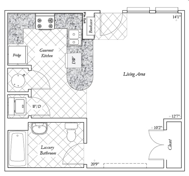Floorplan - Greystone Luxury Apartments