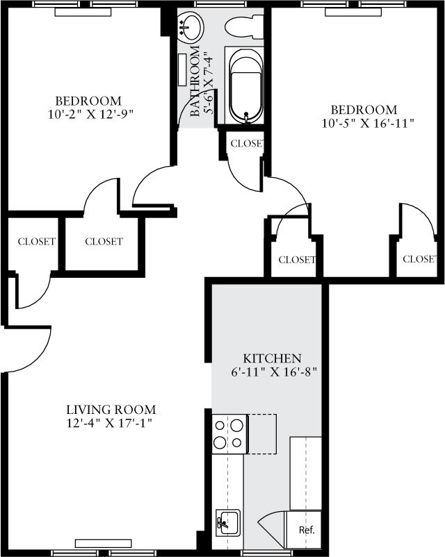 Floorplan - eaves Tunlaw Gardens