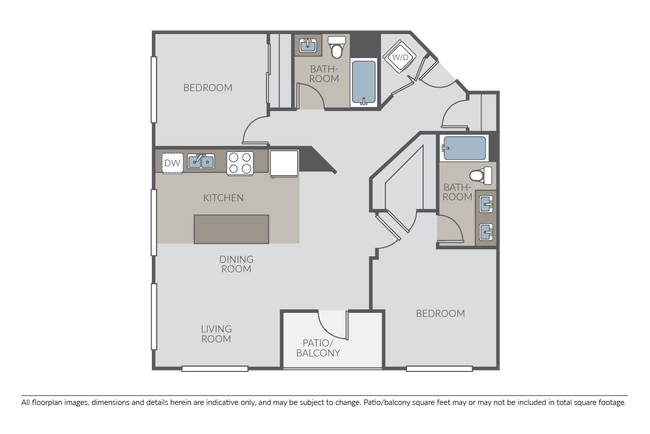 2 Bed 2 Bath E - Silver