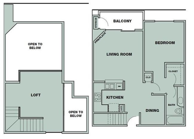 1BR/1BA w/Loft - Parc Pointe Apartments