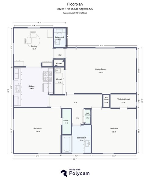 Floor plan - 328 W 17th St
