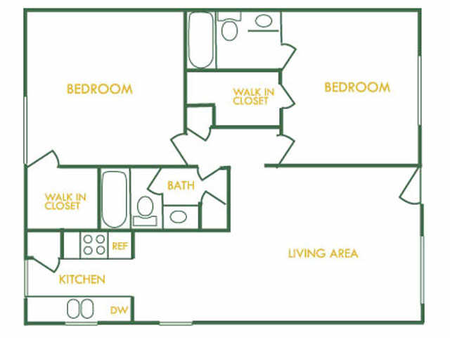 2bd 2bth Flat 975sqft - Elevate Apartments