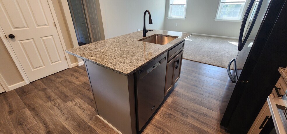 Island with new sink, pull diwn faucet and stainless steel faucetfaucet - 30 Edgewood Dr
