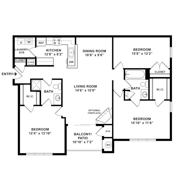 Floorplan - The Elms at Montjoy