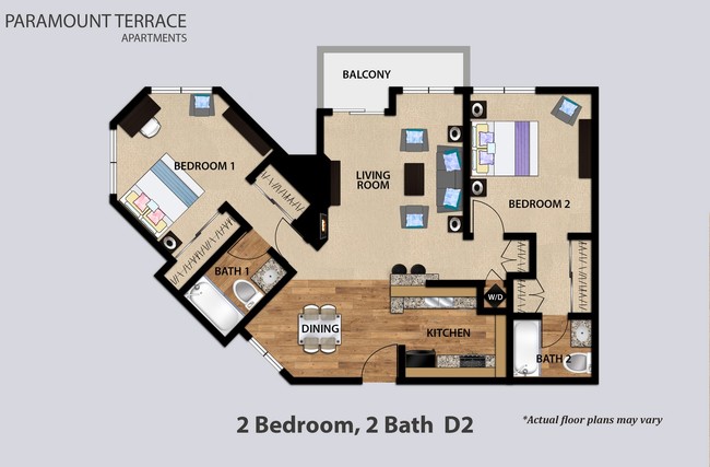 Floorplan - Paramount Terrace Apartments