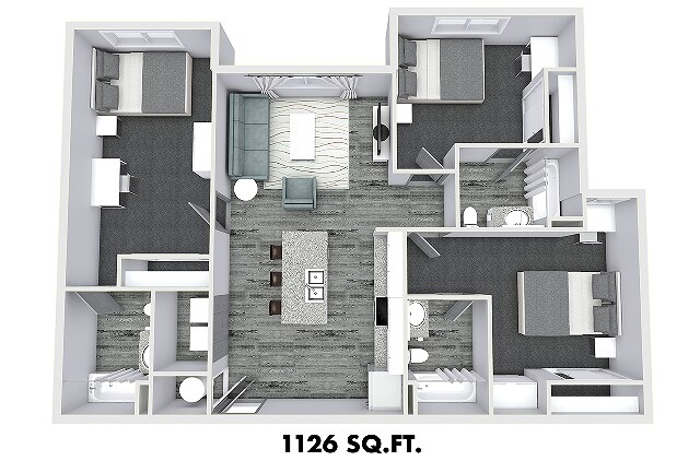 3 Bed 3 Bath - The Nine