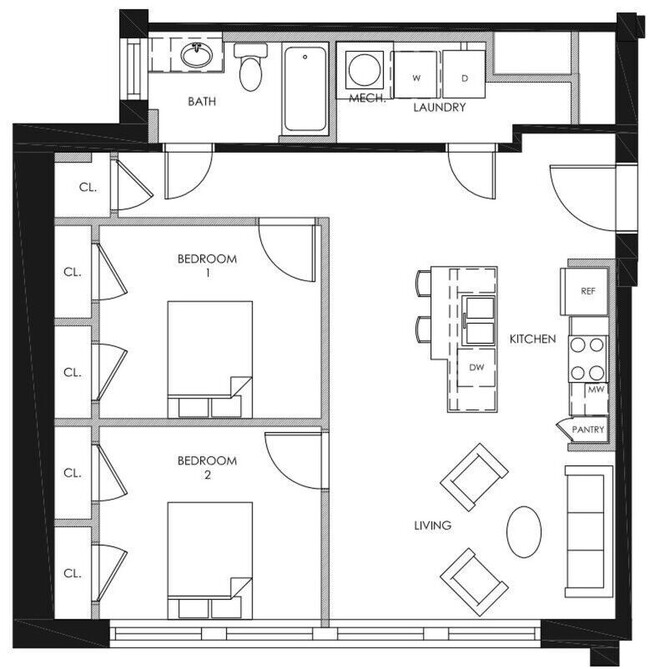 Floorplan - Sands Senior Apartments