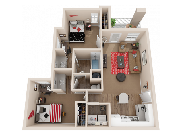2 Bedroom1.5 Bathroom - The Trails at Wolf Pen