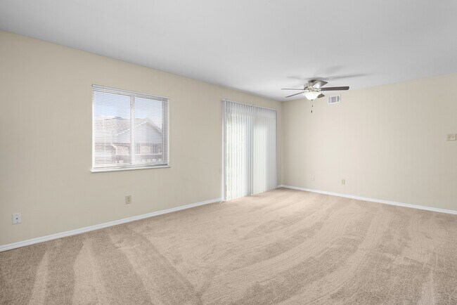 Deerfield Apartments | 2 Bedroom Remodel | Living & Dining Space - Deerfield Apartments