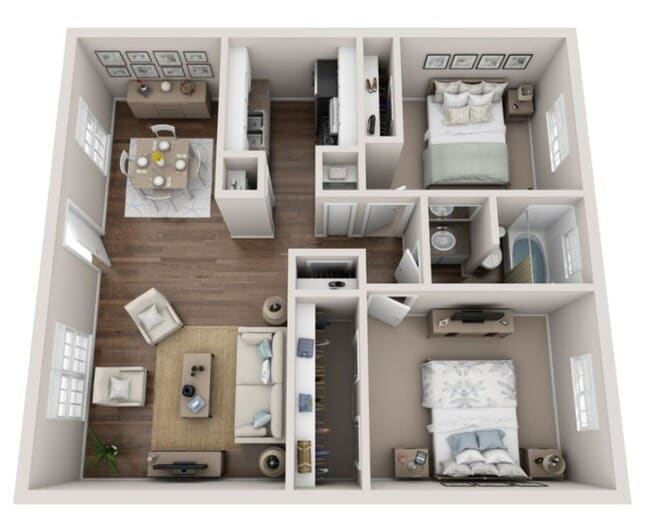Floorplan - Bellaire Oaks Apartments