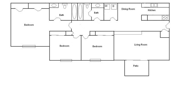 3BR/2BA - Timberline West Apartment Homes