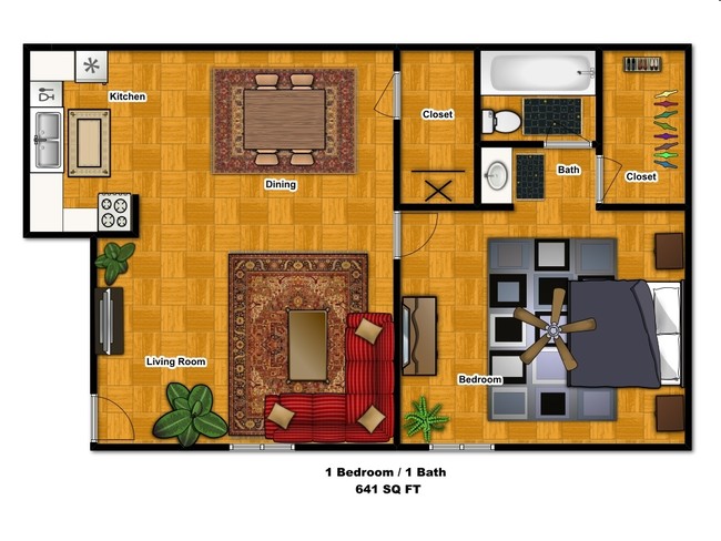 1BR/1BA - Concord Green Apartments