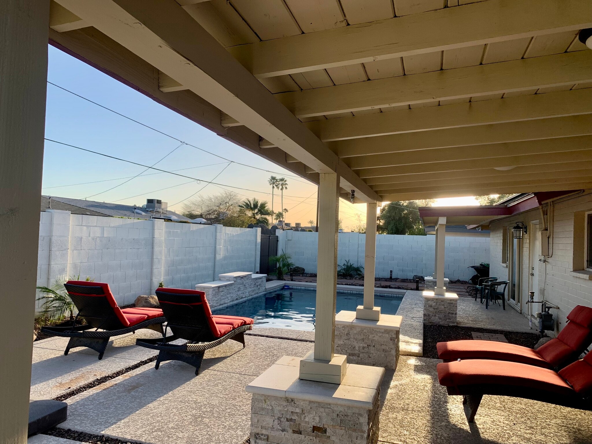 Backyard pool - 1207 E Loyola Dr