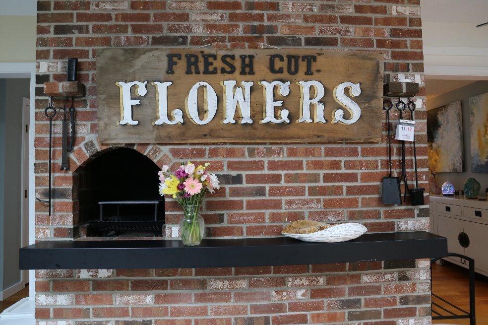 Wood fireplace in Kitchen - 131 Mill Ln