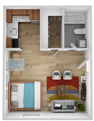 332 SqFt - Cherokee Arms