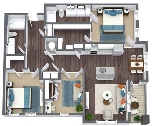 Floorplan - The Villas at Trevi Village