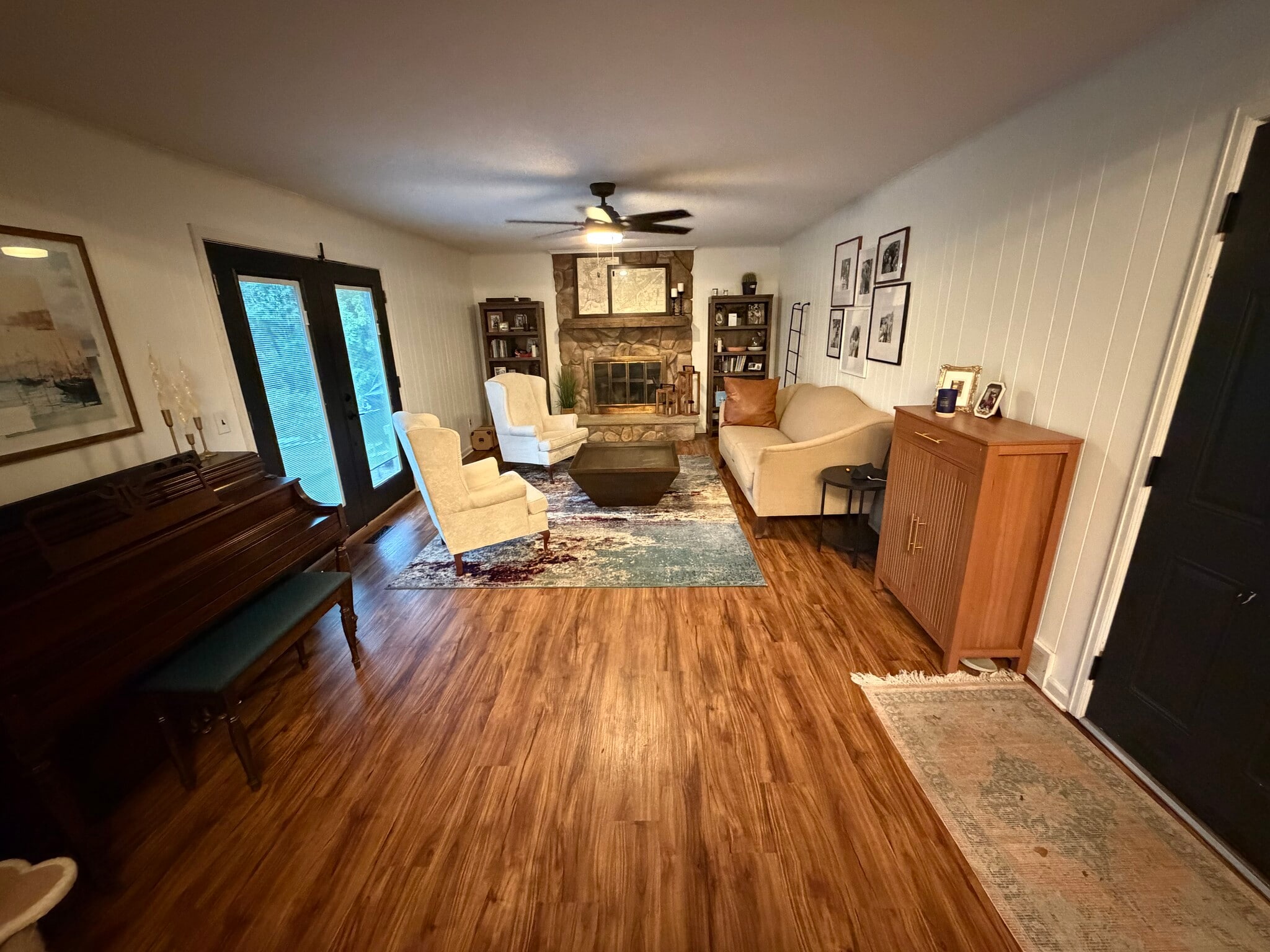 Back living room with fireplace - 758 Cricket Ln