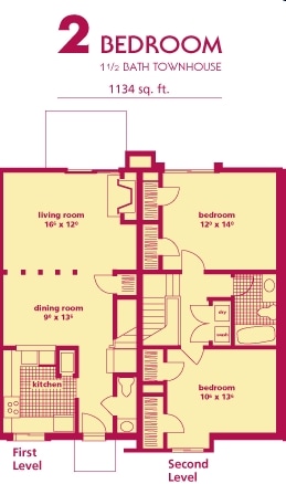 2BR/1.5BA - Ridgewood Apartments