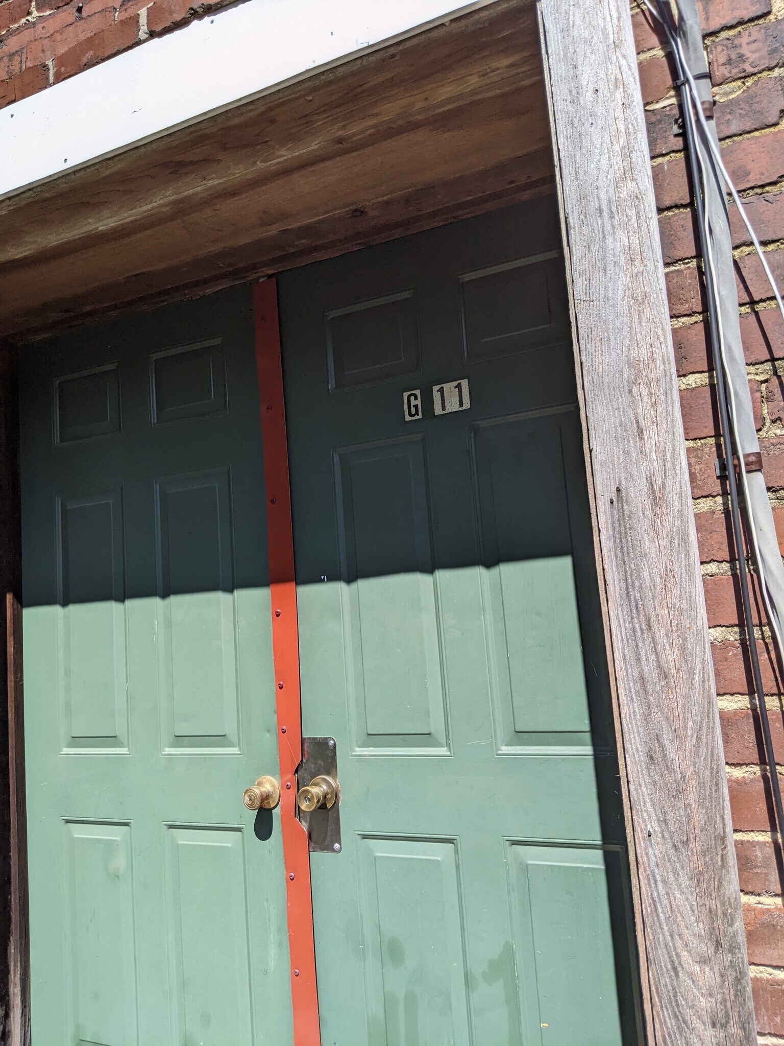 Entry door to townhouse - 11 Spruce St