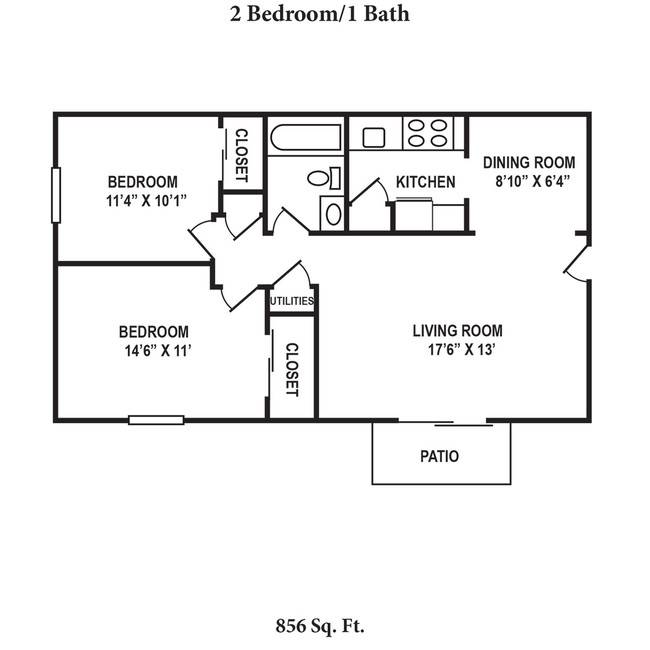 Floorplan - Oakwood Apartments