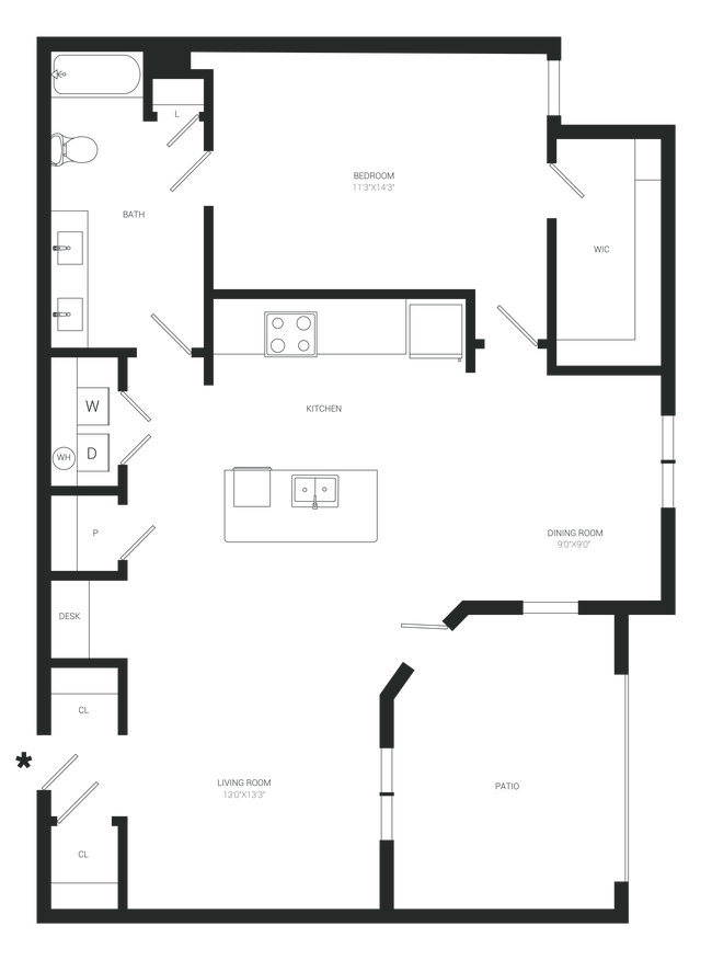 Floorplan - Gray Branch Apartments