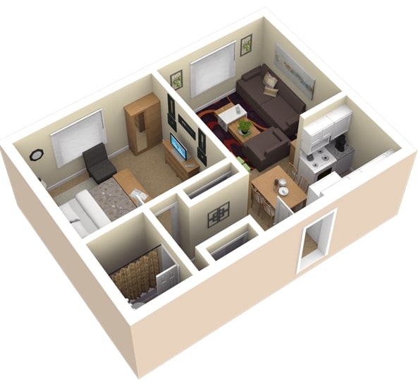 1BR/1BA - The Shorewood