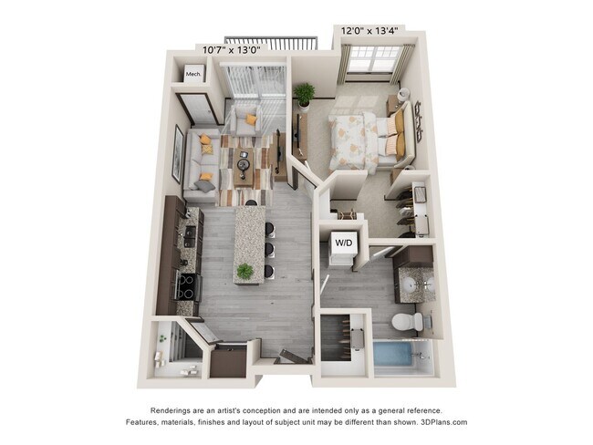 Primary Photo - 1 Bedroom/1 Bathroom Apartment w/Balcony a...