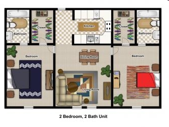 2BR/2BA - South Union Place Apartments