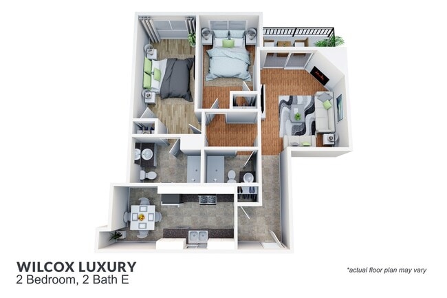 Floorplan - Wilcox Luxury Apartments