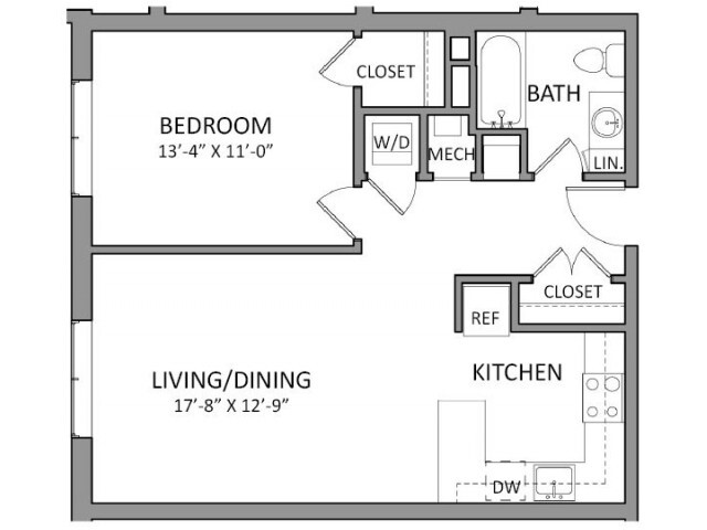 Floorplan - Flats at 131