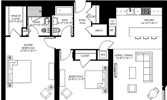 Floorplan - Apartments at Westlight