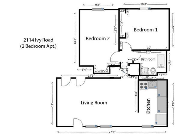 Building Photo - Student-Friendly Ivy Rd Apartment Near Foods of All Nations