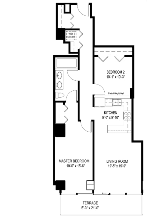 2BR/1BA - 235 W Van Buren St